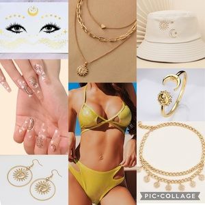 Sun & Moon Metallic Full Rave Outfit